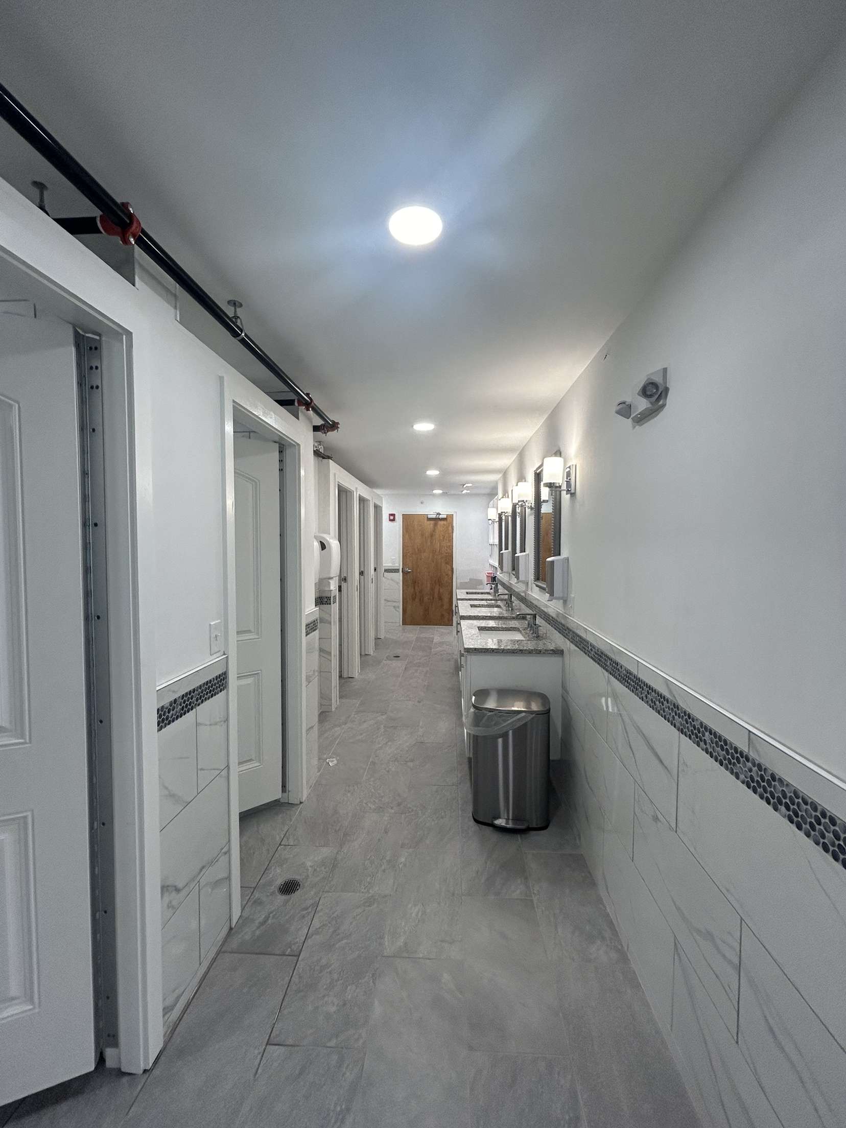Commercial bathroom renovation after completion