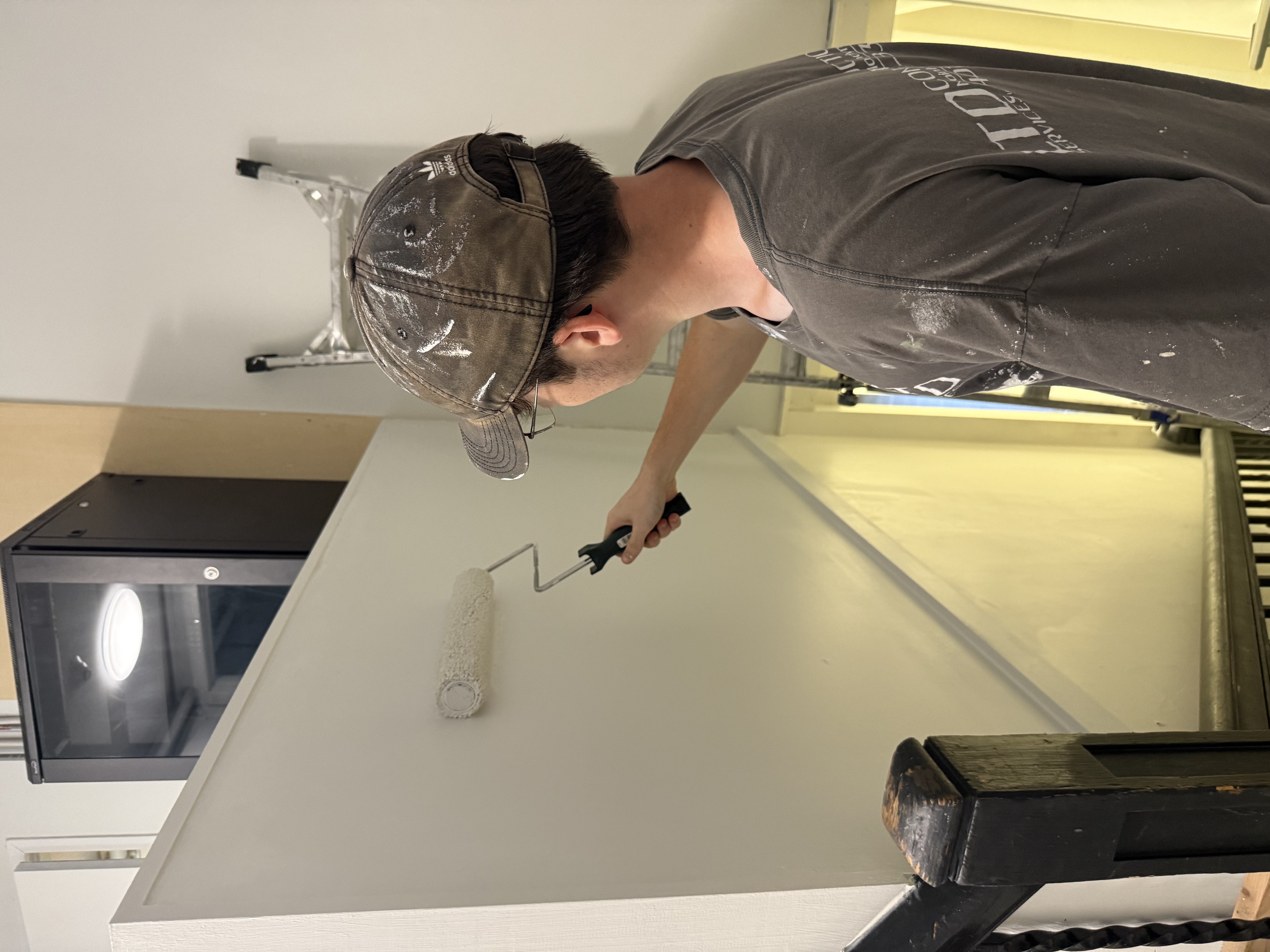 Professional painting services in action
