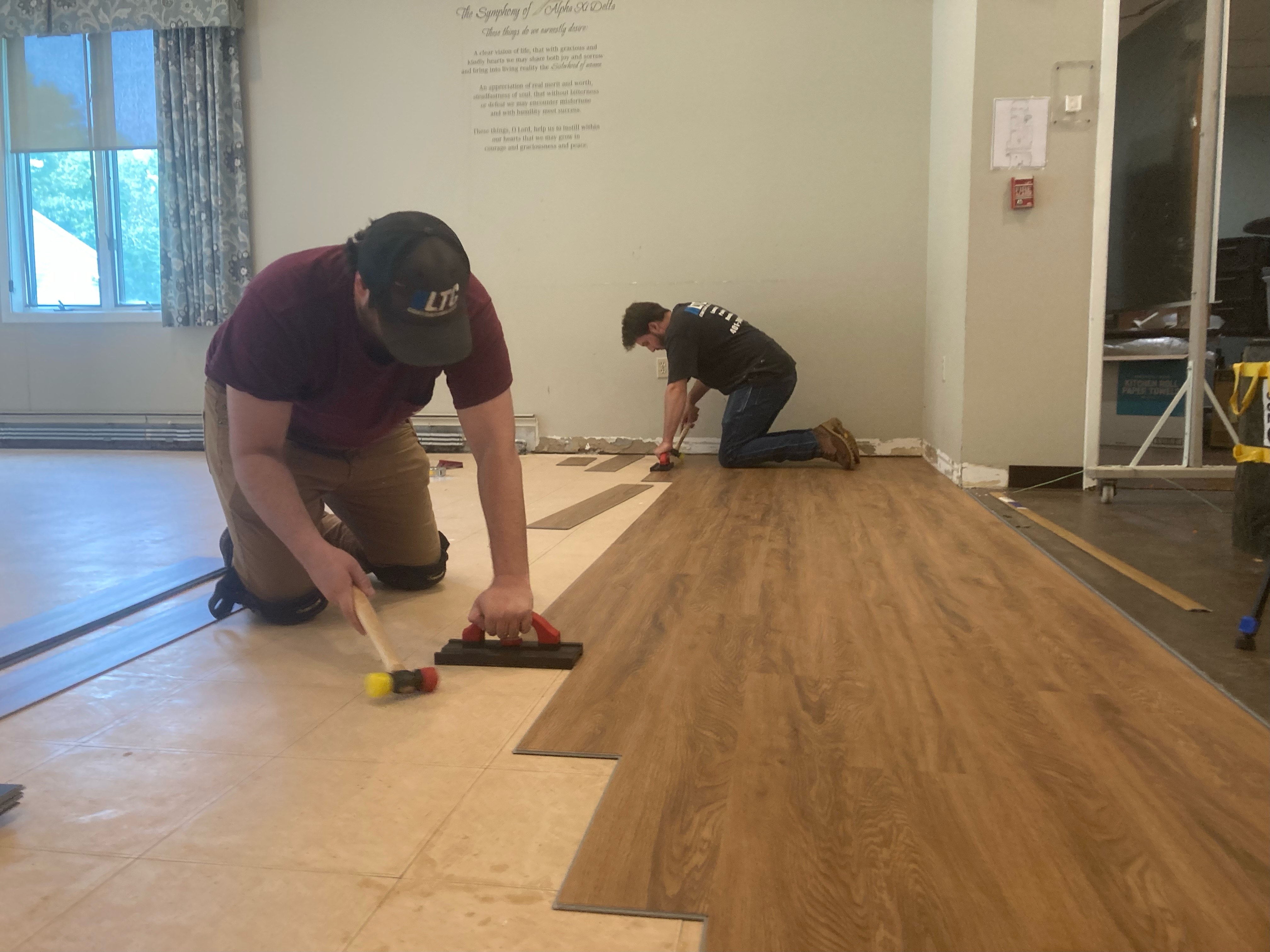 Professional flooring installation